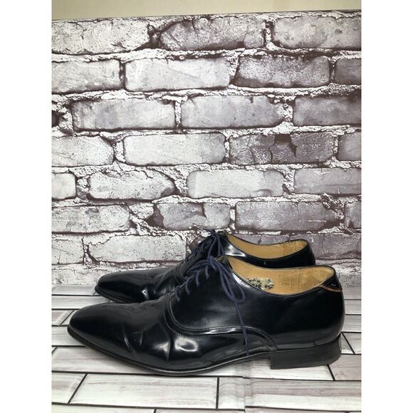 Paul Smith PS Black Patent Leather Dress Oxfords Plain Shoes Men Sz 43EU/10M US main image 4